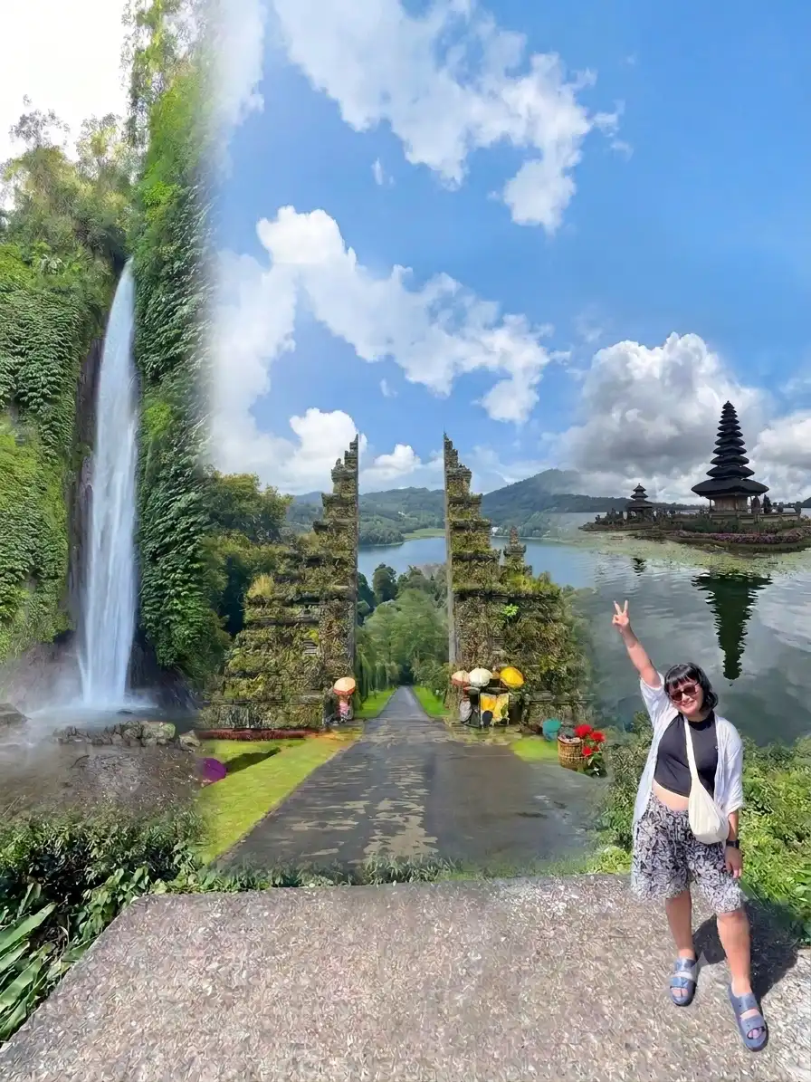 Handara Gate, Munduk Waterfall, Wanagiri Twin Lakes and Ulun Danu Beratan Temple Tour